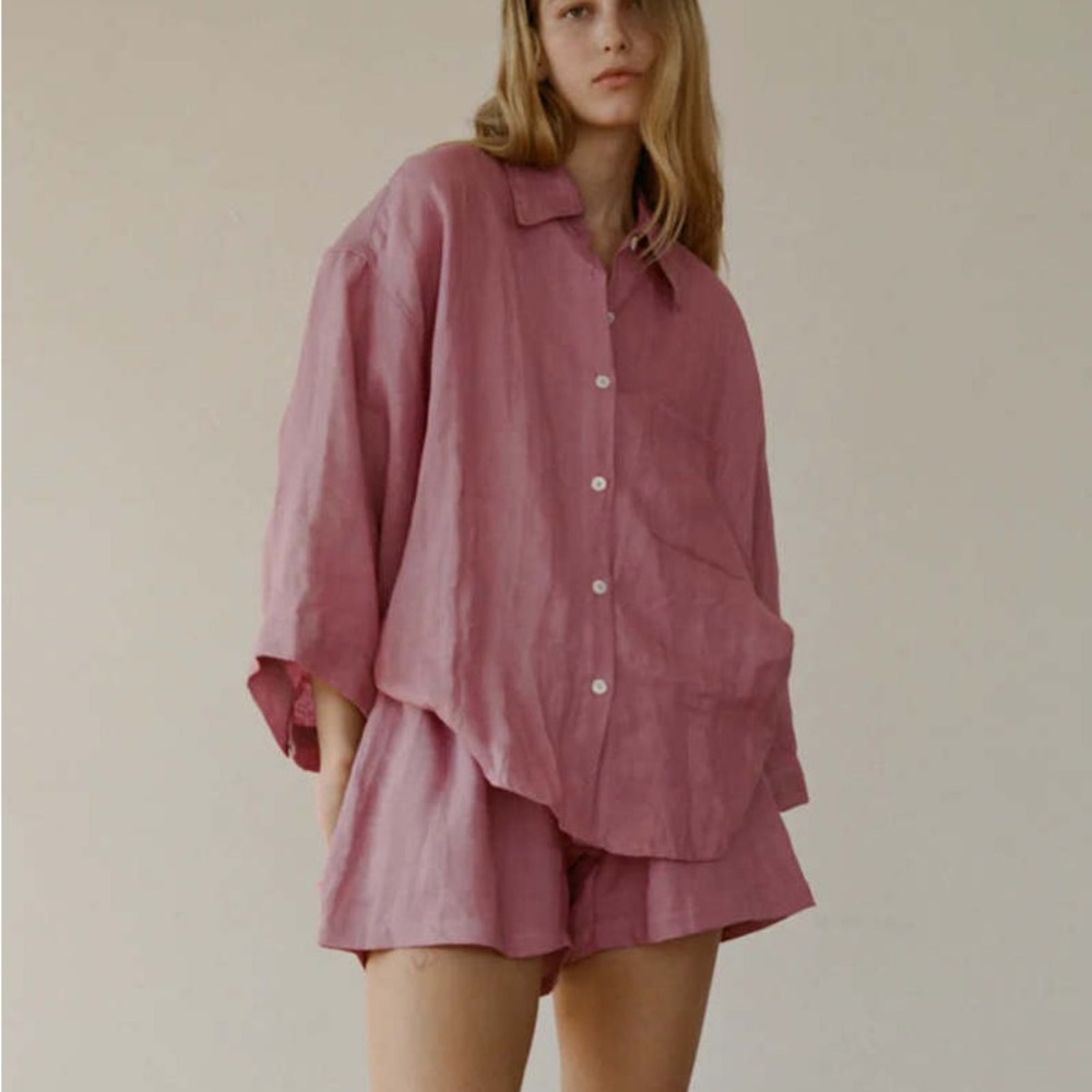Deiji Studios Set in pink blush color - size S / M - brand NEW